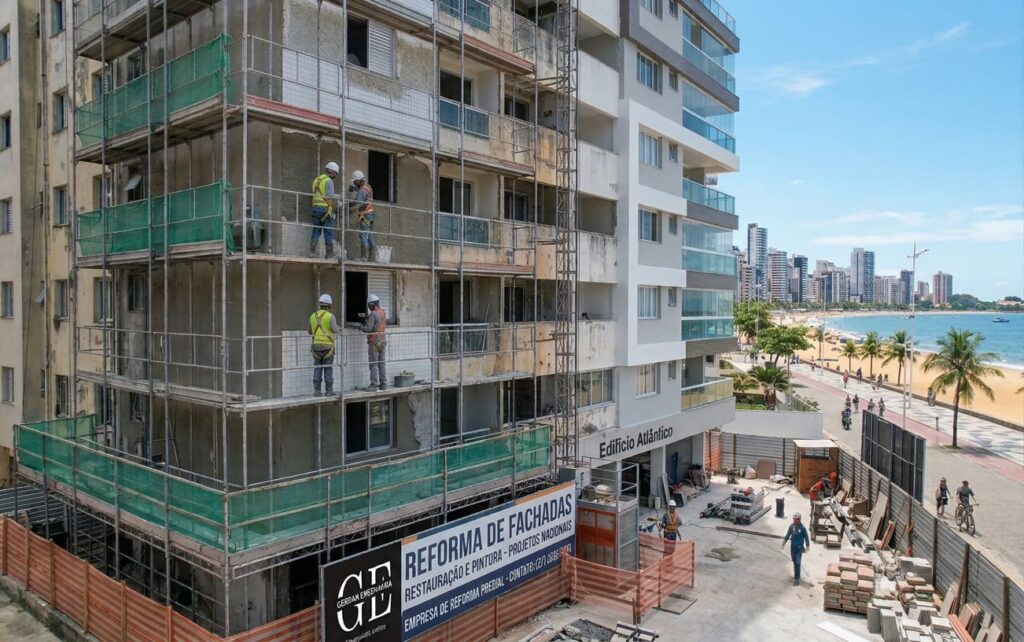Foto de obra da Gerdan Engenharia